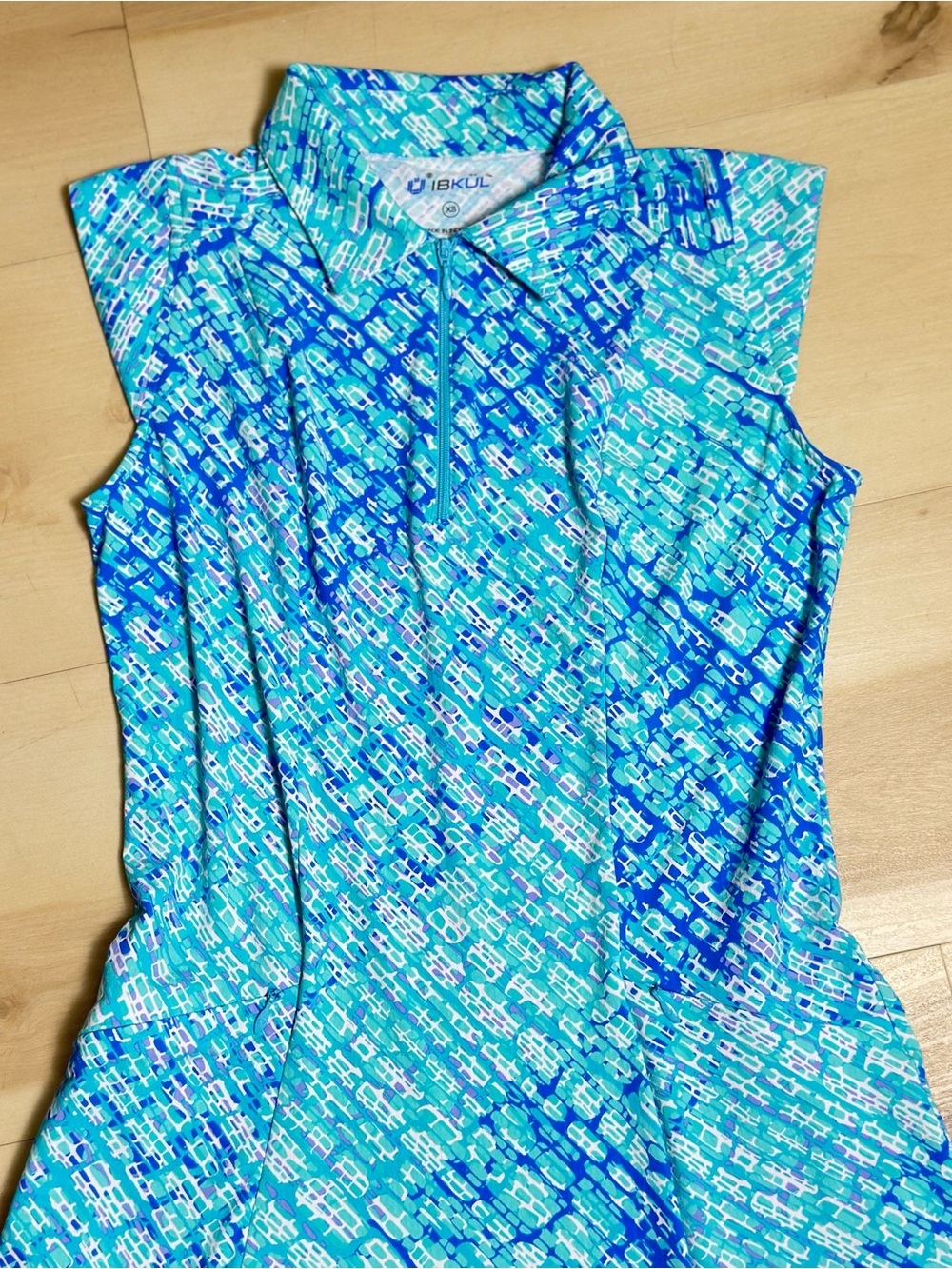 IBKUL Liz Sleeveless Golf Polo Dress Sz XS Resort Wear UPF 50+ Sun protection - Picture 3 of 10
